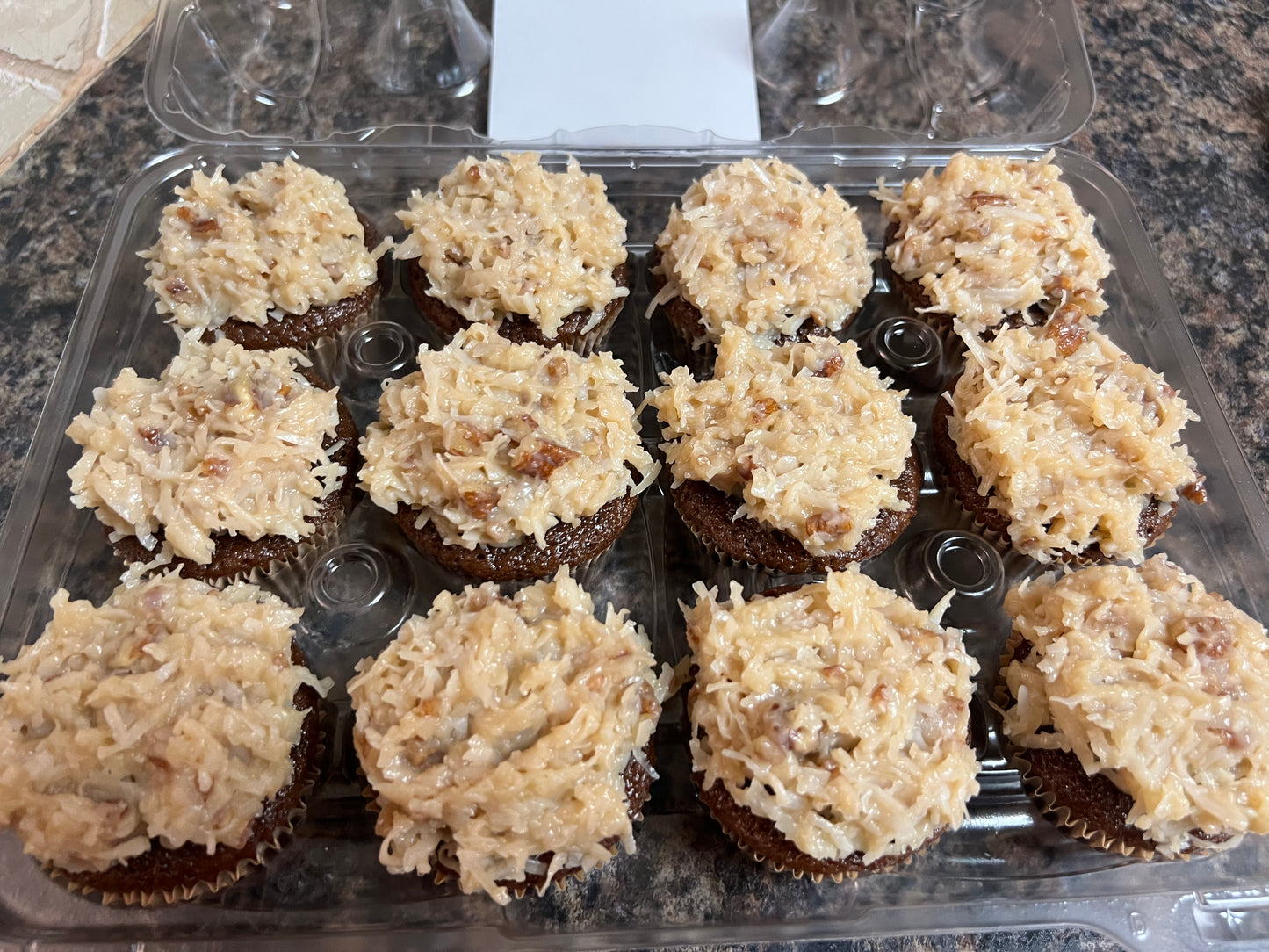 T-Toni’s Bakery German Chocolate Cupcakes 🥥🍫